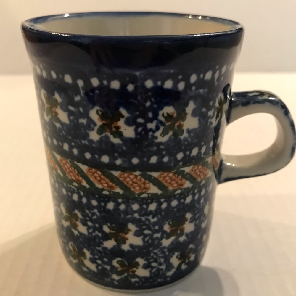 Boleslawiec Polish Pottery UNIKAT By Anna Pasierbiewicz Coffee/Tea Cup/M…